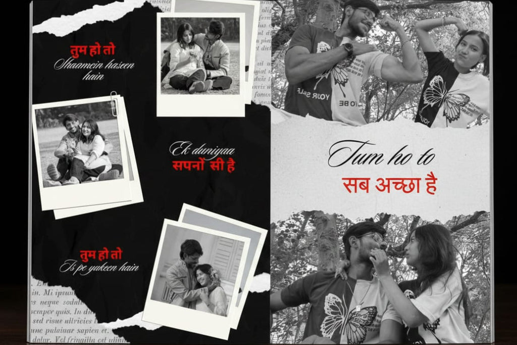 12 PAGE LYRICAL COUPLE MAGAZINE | 18 POLAROID IMAGES FREE | 1 CUSTOMIZED WISH CARD FREE